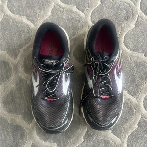 Brooks Black and Pink Athletic Shoes